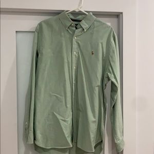 Ralph Lauren Green Oxford Button Down Shirt